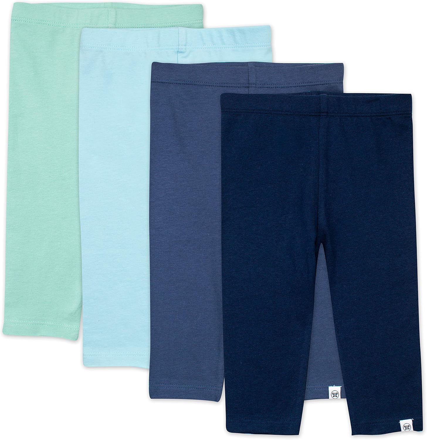 HonestBaby Organic Cotton Leggings 4-Pack for Infant Girls