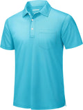 TACVASEN Men's Performance Dry Fit Polo Shirts for Golf and Work