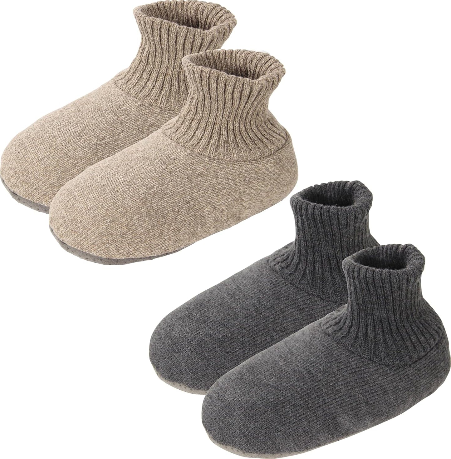 BenSorts Men Fuzzy Slipper Socks with Grippers for Comfort