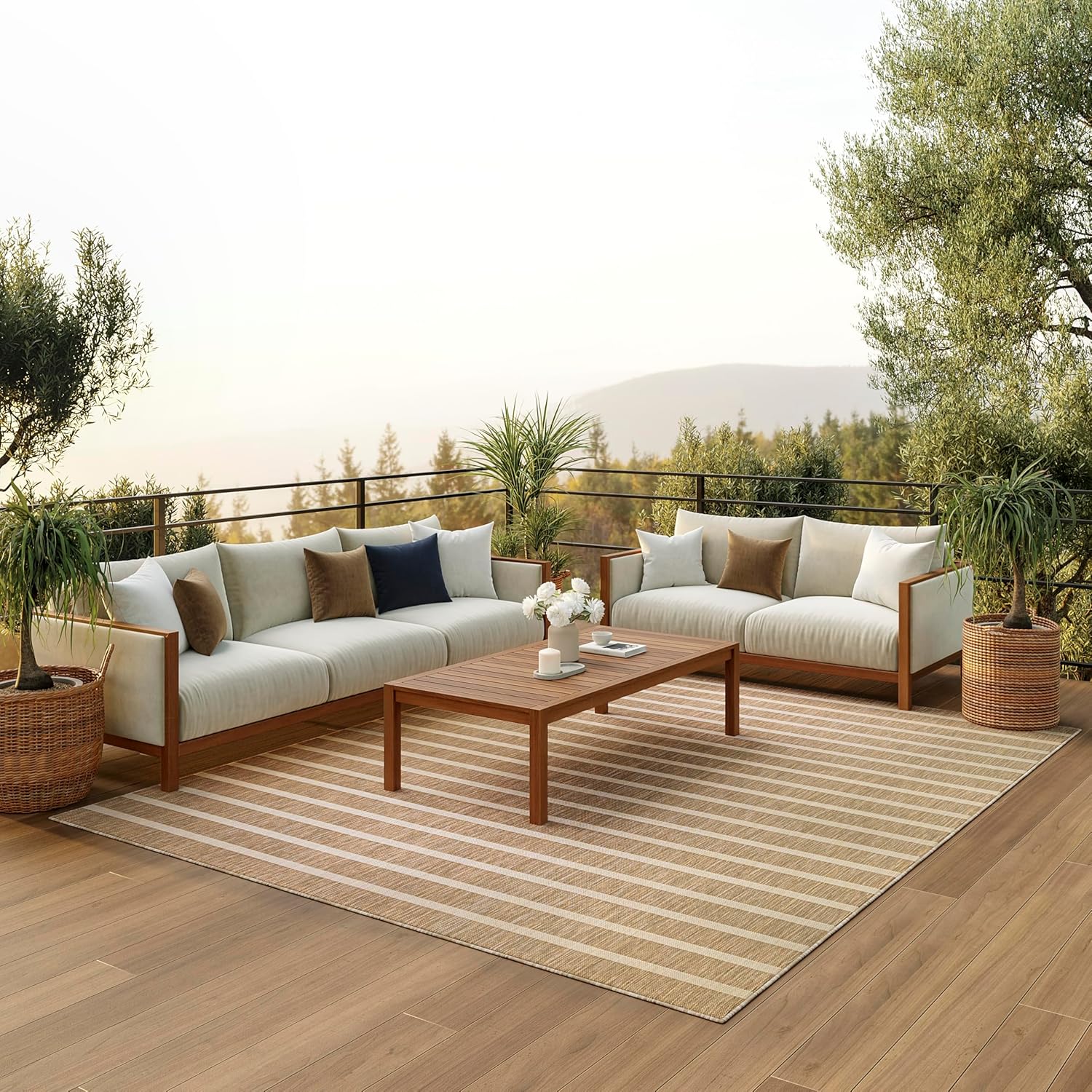 Nourison Home Positano Indoor/Outdoor Area Rug 8ft x 10ft