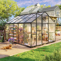 8x10FT Greenhouse for Outdoors - Sturdy Polycarbonate Shelter