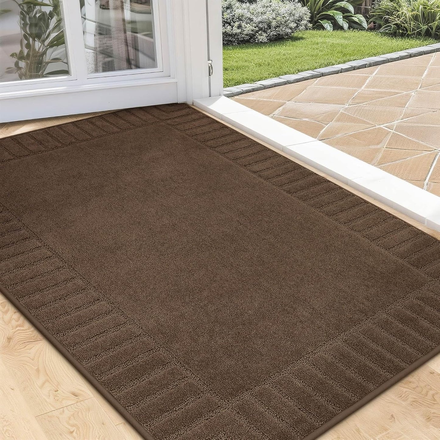 BEQHAUSE Non-Slip Front Doormat for Low-Profile Entryways