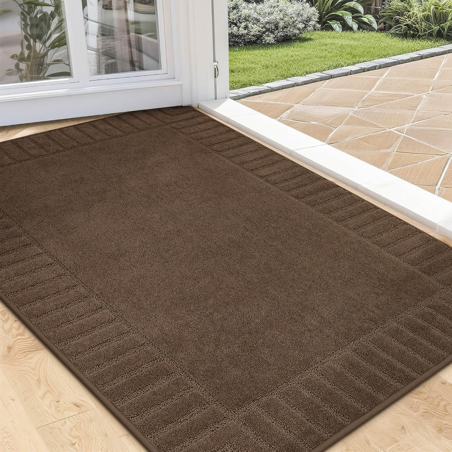 BEQHAUSE Non-Slip Front Doormat for Low-Profile Entryways
