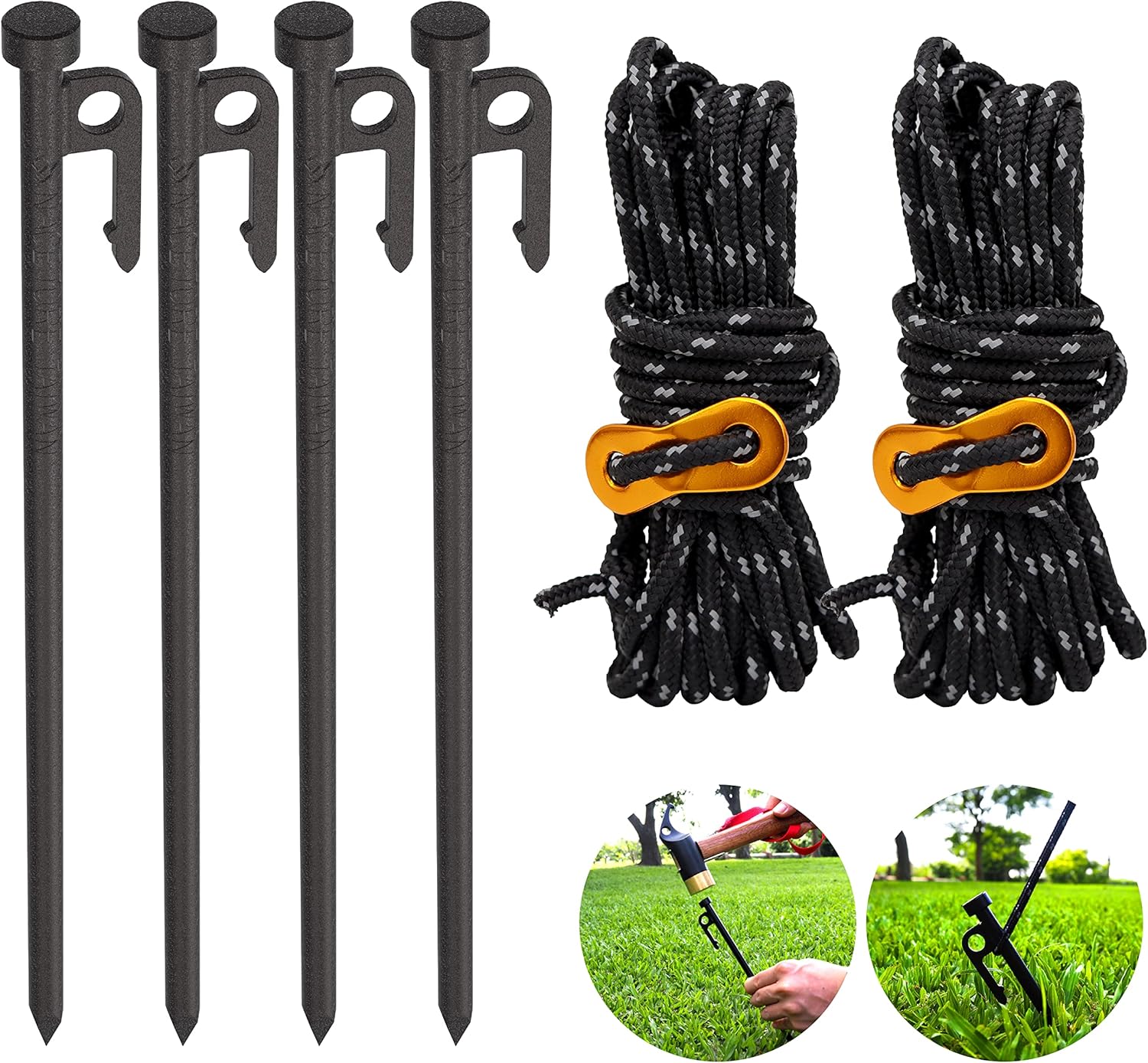 Secure Your Shelter: NACETURE Heavy Duty Tent Stakes