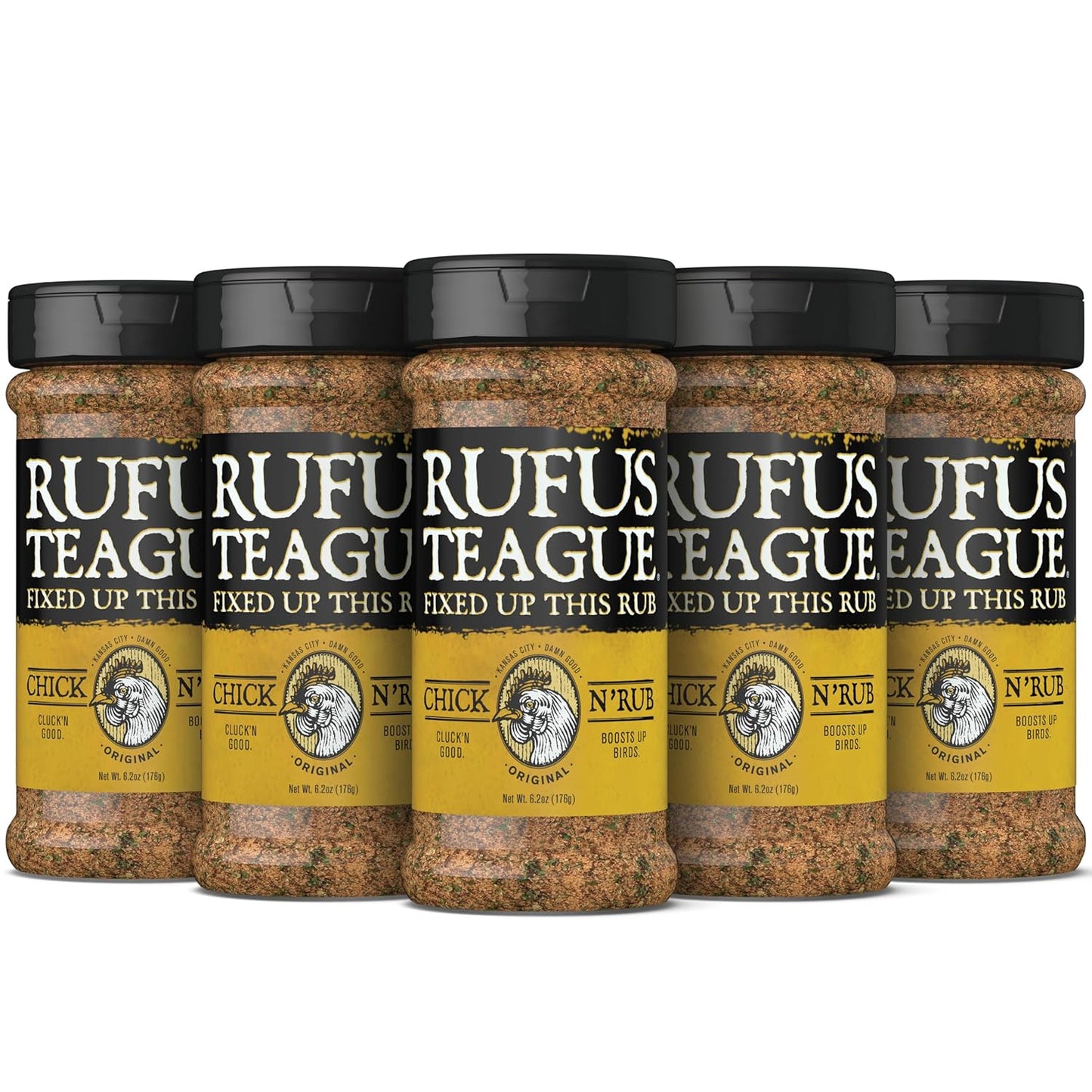 Rufus Teague Chick N' Rub Premium Barbecue Seasoning 6 Pack