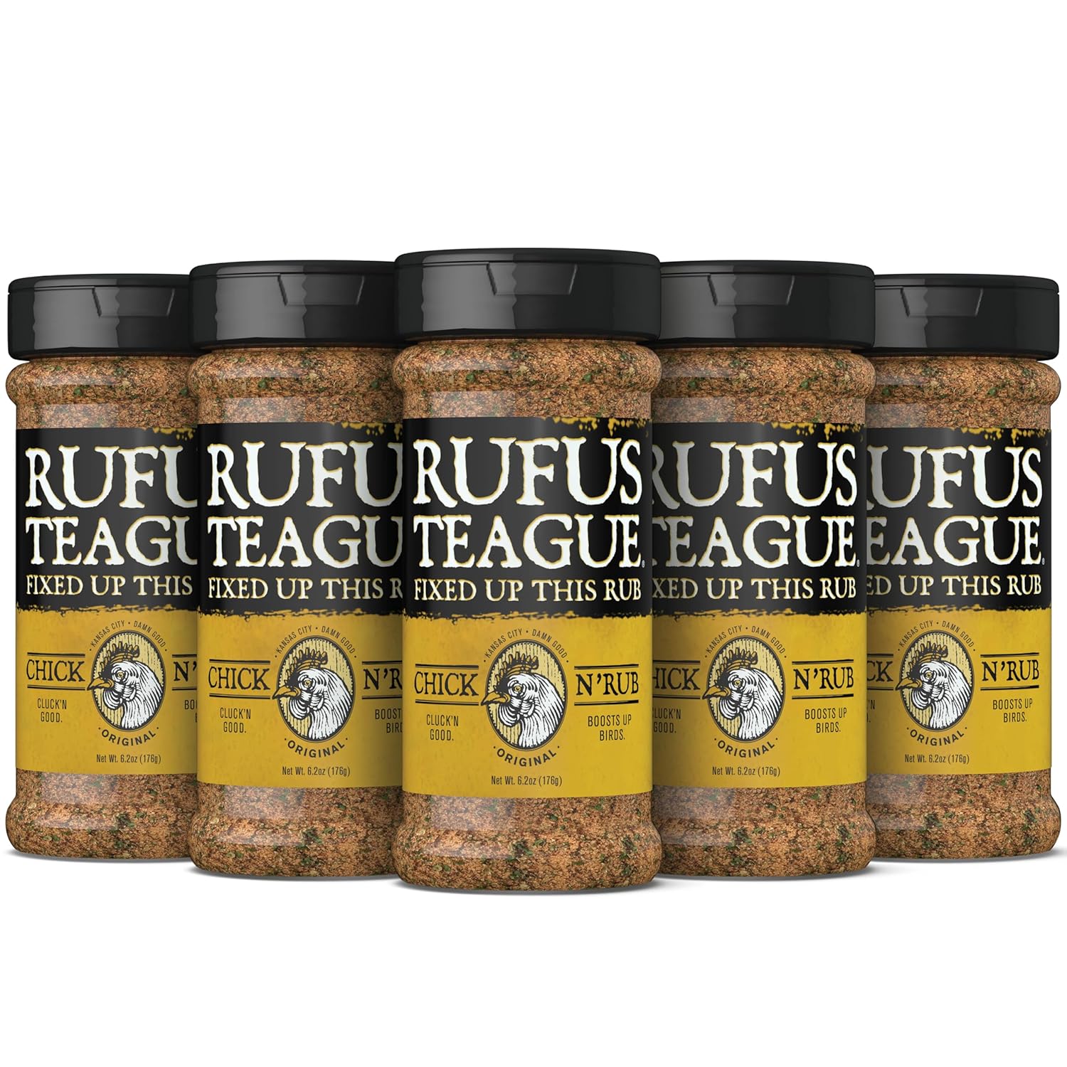 Rufus Teague Chick N' Rub Premium Barbecue Seasoning 6 Pack