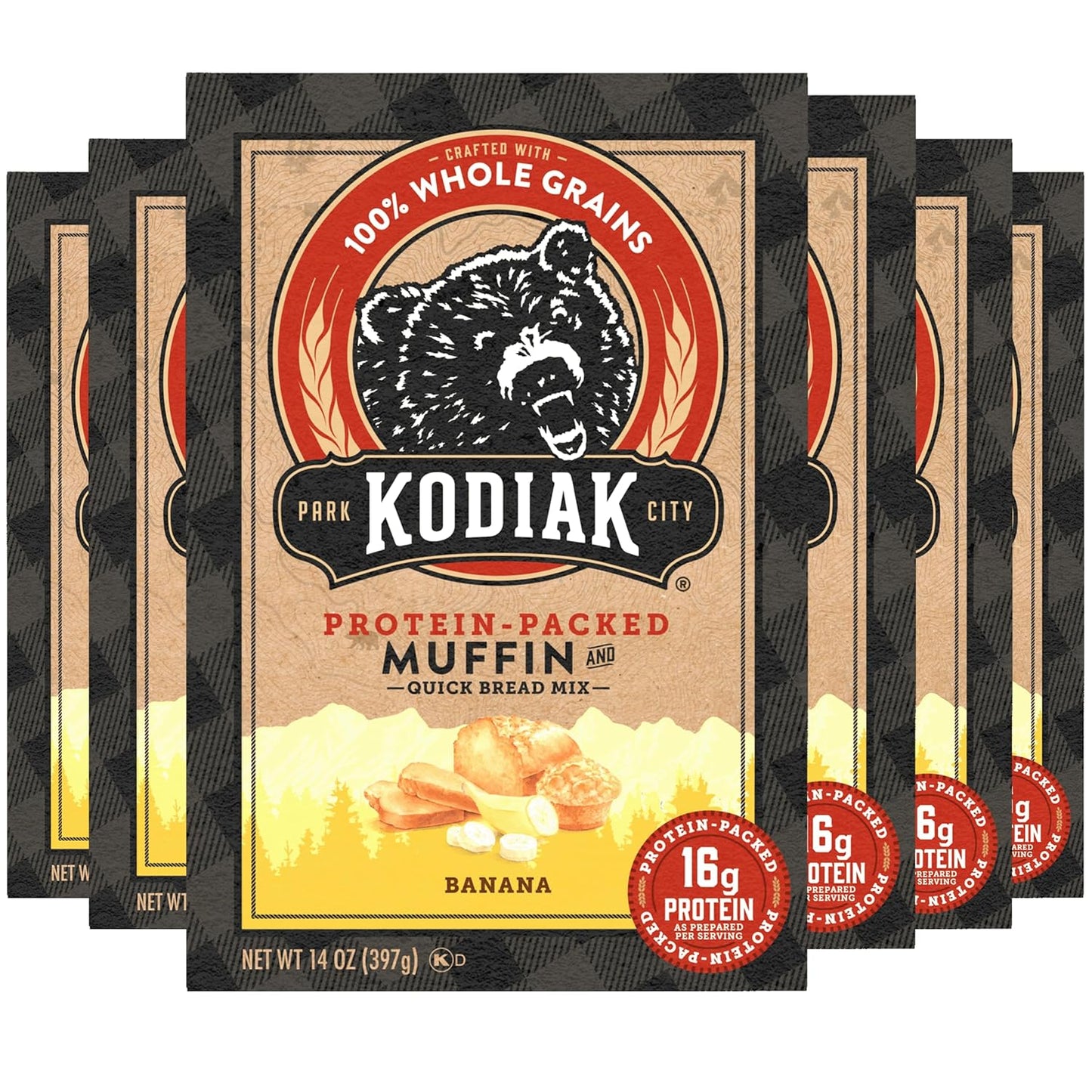 Kodiak Cakes Banana Muffin Baking Mix, High Protein & Whole Grains