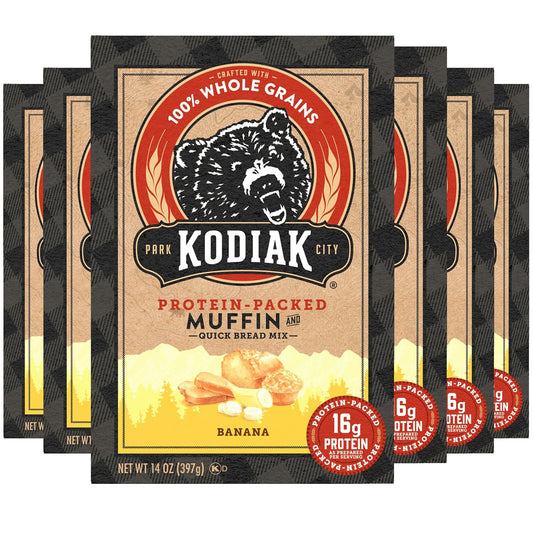 Kodiak Cakes Banana Muffin Baking Mix, High Protein & Whole Grains