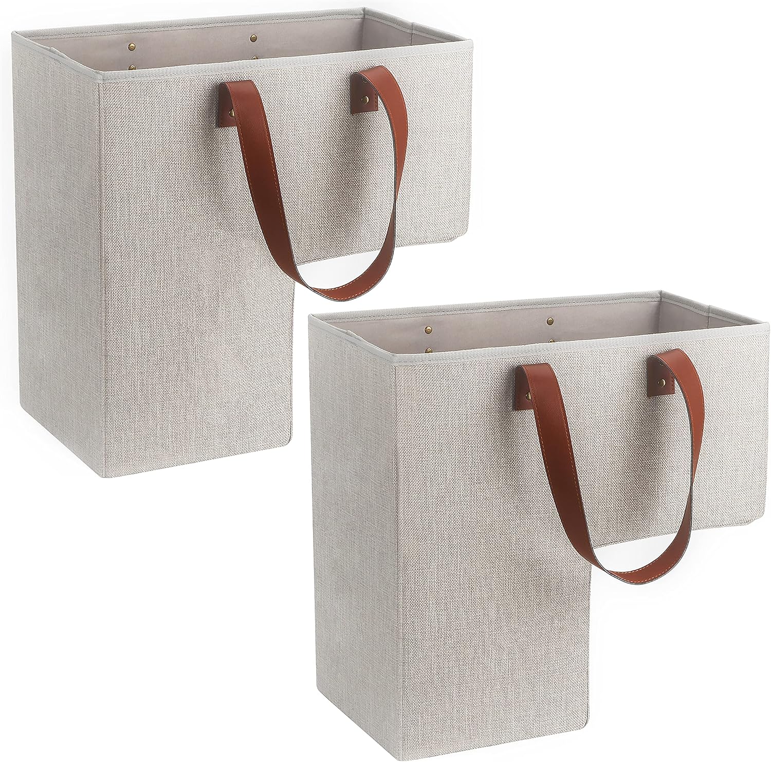 Stair Baskets for Carpeted and Wooden Stairs - Natural Beige