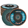 6 in x 7/8 in Zirconia Flap Discs 80 Grit 10 Pack - Durable High RPM