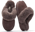 100% Genuine Leather Slippers for Women - Memory Foam Clogs