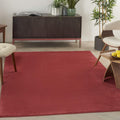 Nourison Essentials Indoor/Outdoor Brick Red 6 ft x 9 ft Rug - Low