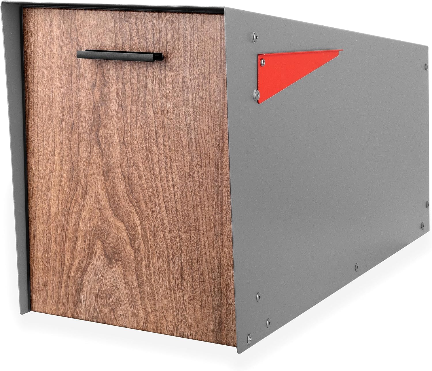 Modern Mailbox with Angle Design Post Mount for All Weather Use