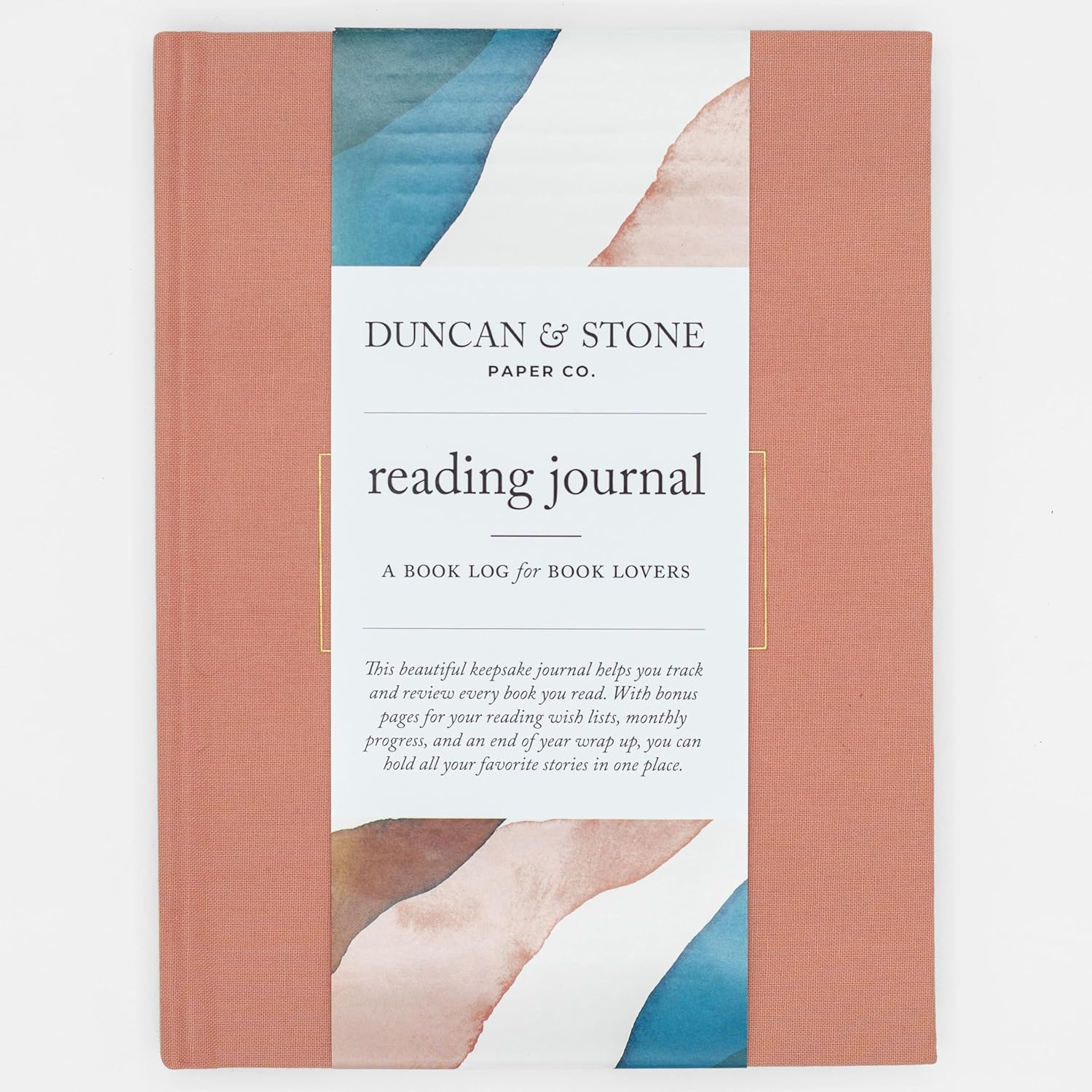 Dusty Rose Book Journal - Easy Book Tracker
