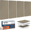 BUBOS 4 PCS Fabric Acoustic Panels for Sound Proofing Walls