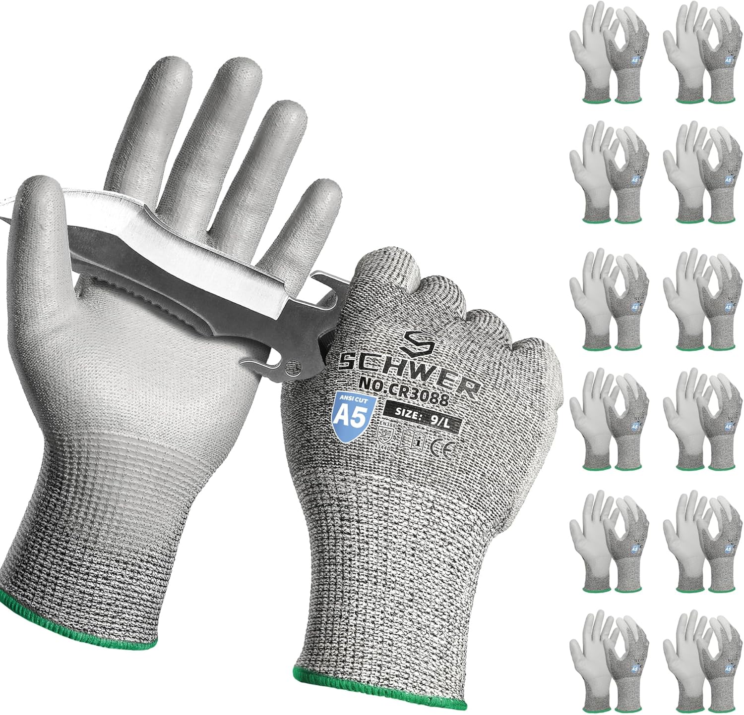 Schwer Cut Resistant Work Gloves for Metal Fabrication and More