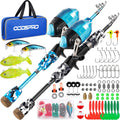 ODDSPRO Kids Fishing Pole Pink - Portable Telescopic Combo Kit