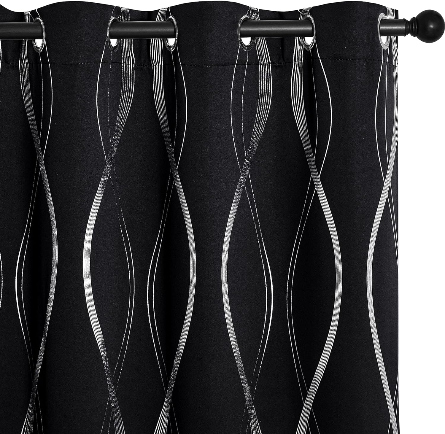 NICETOWN Blackout Curtain Panels - Elegant Light Reducing Drapes