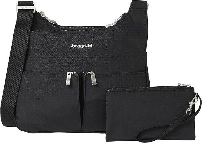 Baggallini Cross Over Crossbody Bag - Lightweight Travel Purse