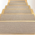 Linen Non-Slip Stair Treads 8 in x 30 in 15-Pack - Safe, Easy Peel