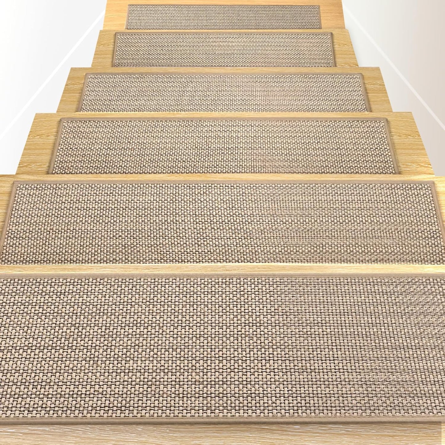 RIOLAND Non-Slip Stair Treads for Wooden Steps, 15-Pack