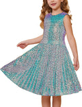 Girls Sequin Dress Size 5-12 - Sparkle A-Line Prom Tween Dress