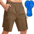 Men's Mountain Bike Shorts 3D Padded Loose-fit Zipper Pockets