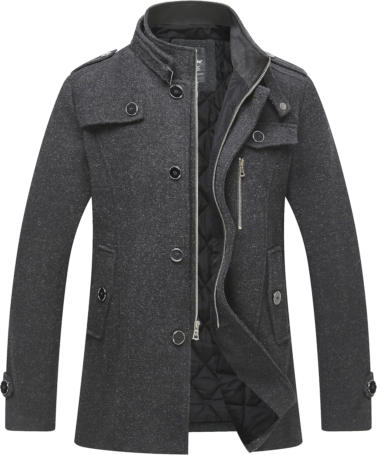 Wantdo Men's Wool Blend Jacket for Stylish Winter Protection
