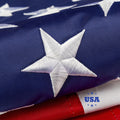 Top 5x8 ft American Flag for Outside - Deluxe Heavy Duty Nylon