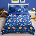 Kid Twin Comforter Set Cosmic Space Bedding - Soft Microfiber Twin