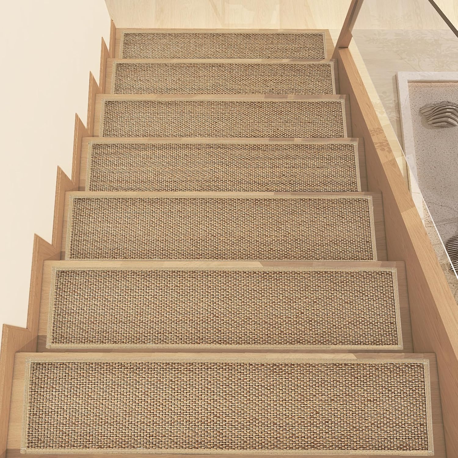 Stair Treads Non Slip with Rubber Backing for Wooden Steps