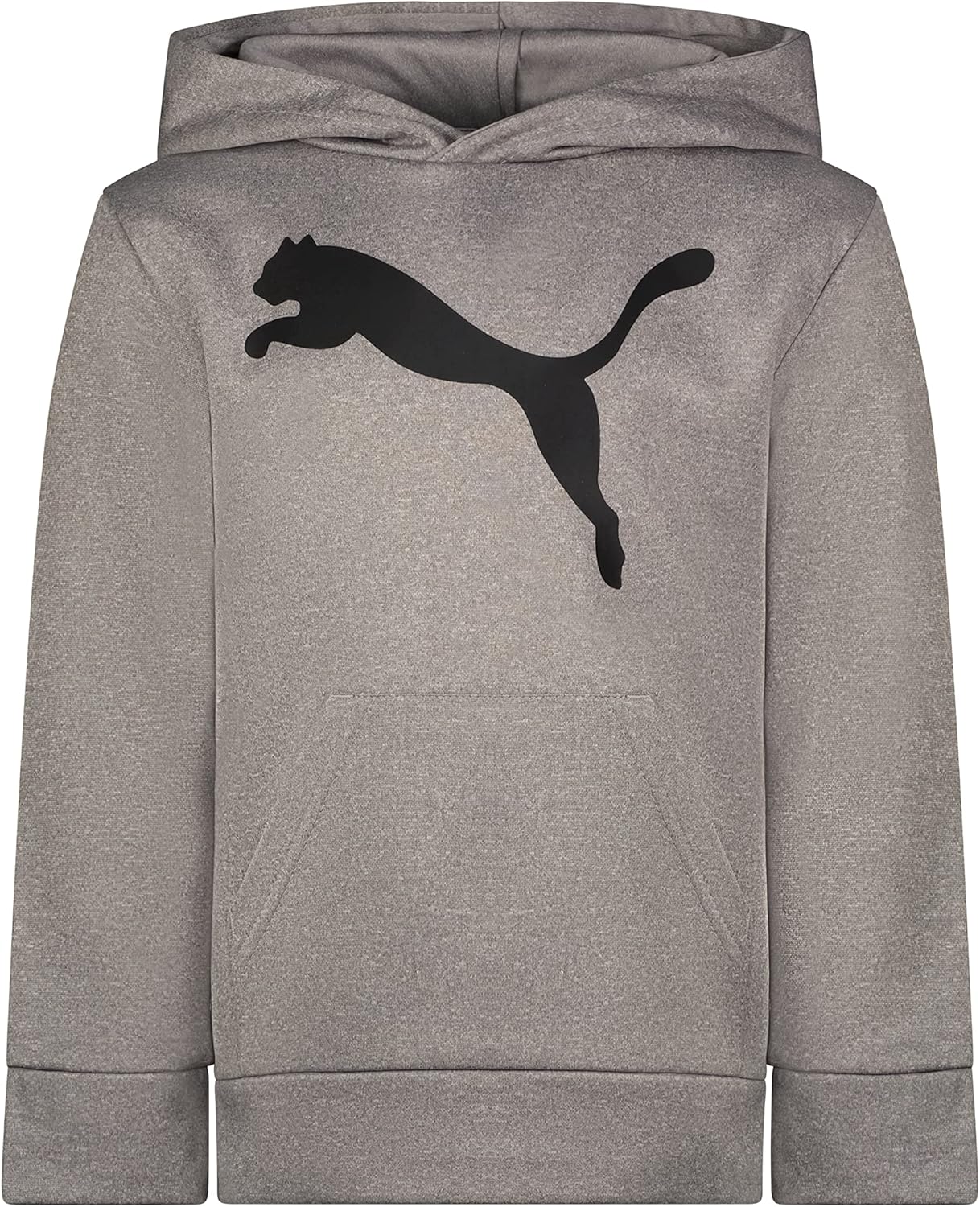 PUMA Boys' Logo Pullover Hoodie with Kangaroo Pocket Comfort