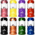 Camping Lantern Multicolor 8 Pack - Bright Collapsible LED Lights