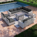 13-Piece Patio Furniture Set with Fire Pit for Outdoor Gatherings