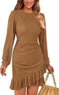 PRETTYGARDEN Women's Ruched Bodycon Mini Dress for Parties