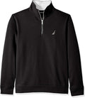 NAUTICA Men's Solid 1/4 Zip Fleece Sweatshirt - Comfortable Everyday