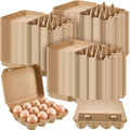 Paper Pulp 200 Pack 3x4 Egg Cartons - Stackable Kitchen Storage