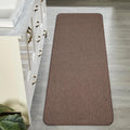 Bath Mat 1ft 9inx3ft 11in Brown Ultra Thin Runner - Quick Dry Non-Slip