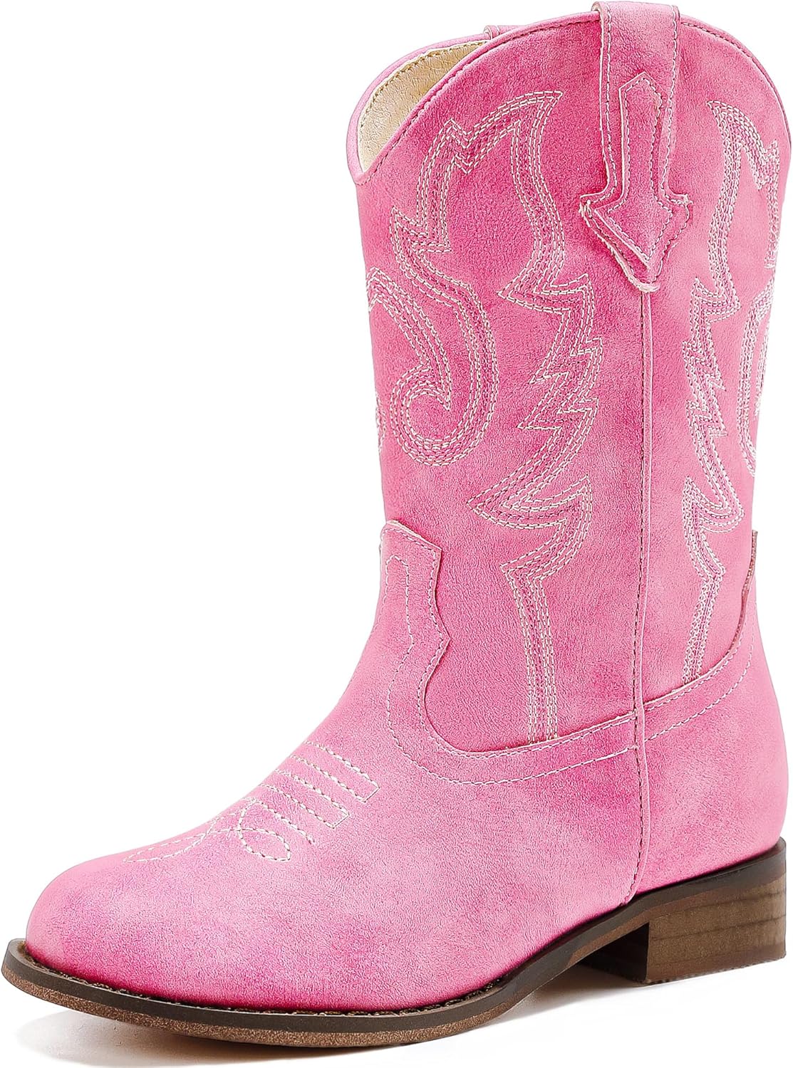Girls Cowgirl Boots Unisex-Child Mid Calf Glitter Toddler Cowboy