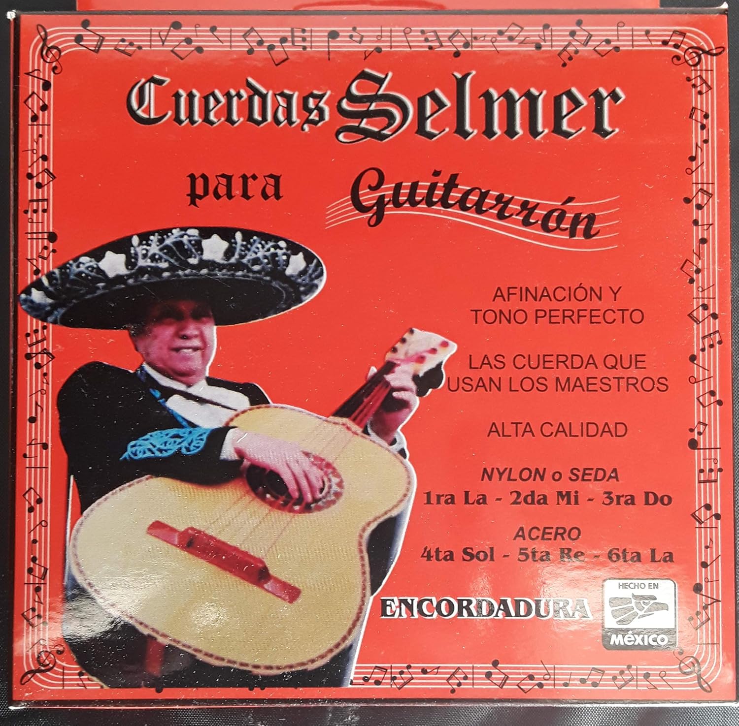 Premium Selmer Guitarron Strings - Copper/White Nylon