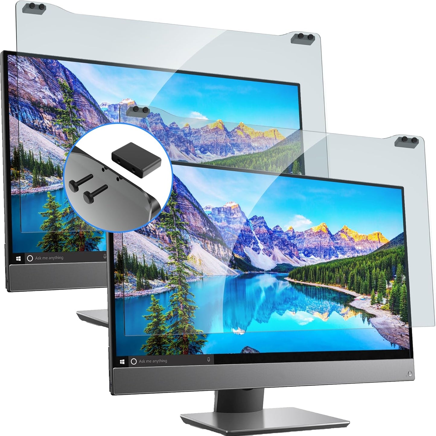 ZYY 23-24 Inch Computer Screen Blue Light Blocker for Eye Care