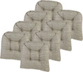 U-Shaped Waffle Natural 15x15 in Overstuffed Chair Cushion - Non-Slip