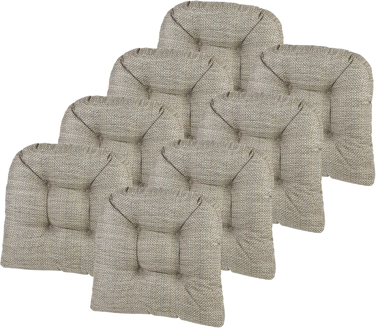 Klear Vu Gripper Overstuffed Non-Slip Dining Chair Cushions