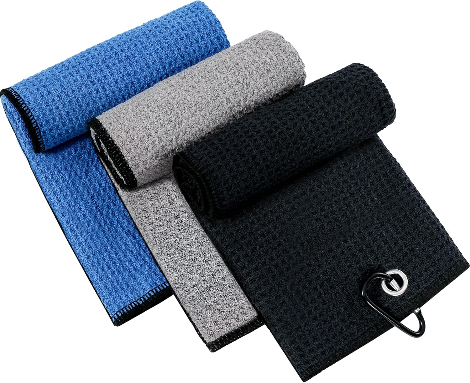 Premium Microfiber Golf Towel Set - 3 Pack