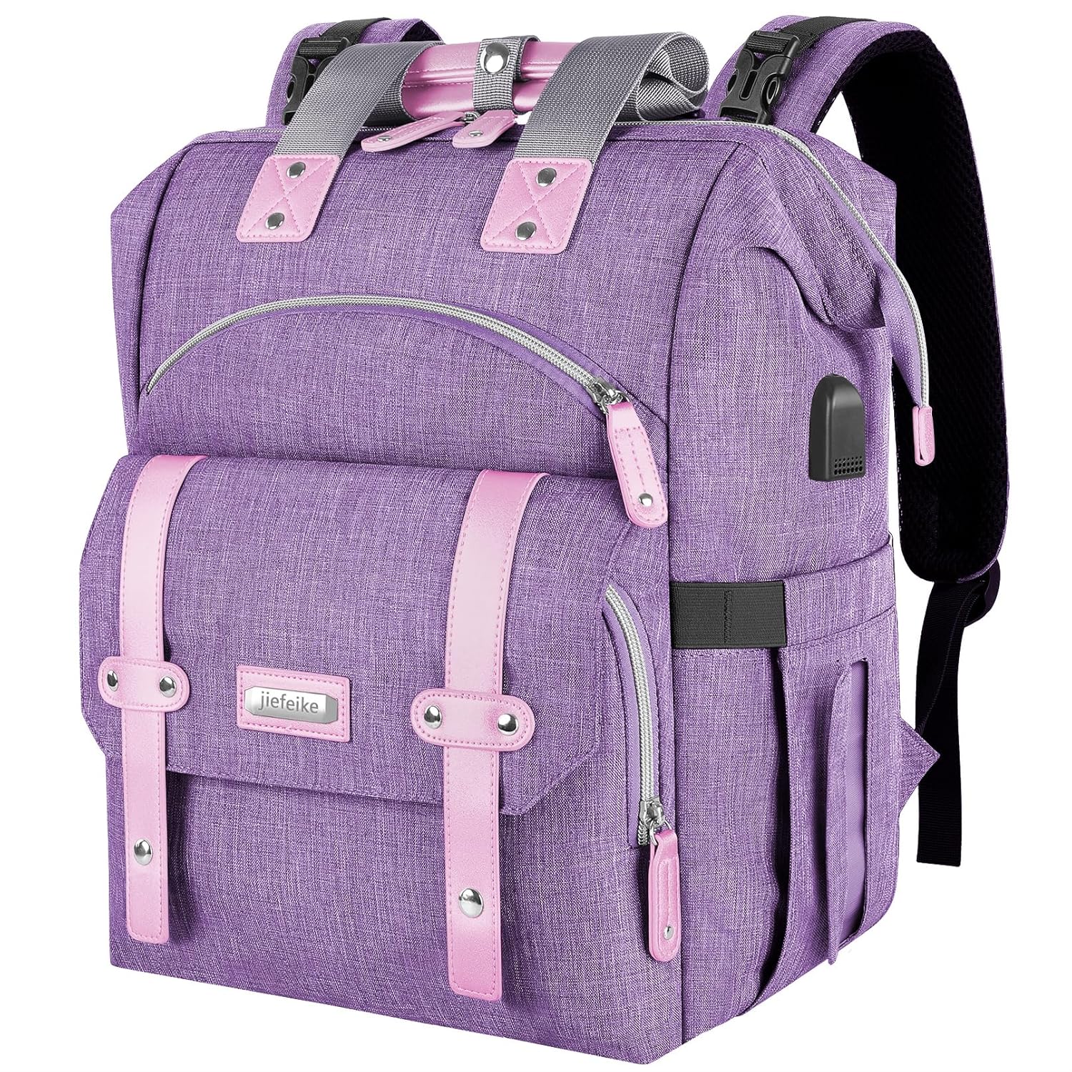 Jiefeike Diaper Bag Backpack: Stylish & Functional Baby Bag