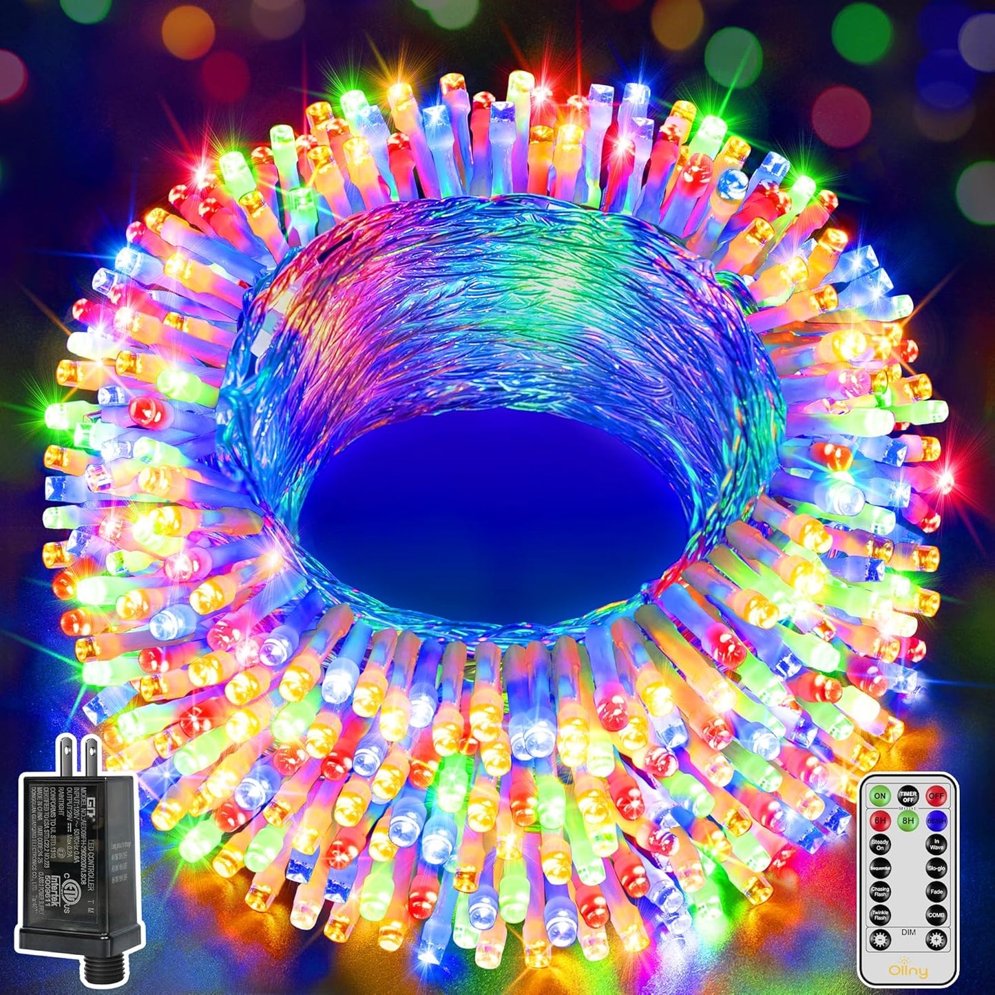Ollny Christmas Lights Outdoor 800LED 262FT for Festive Decor