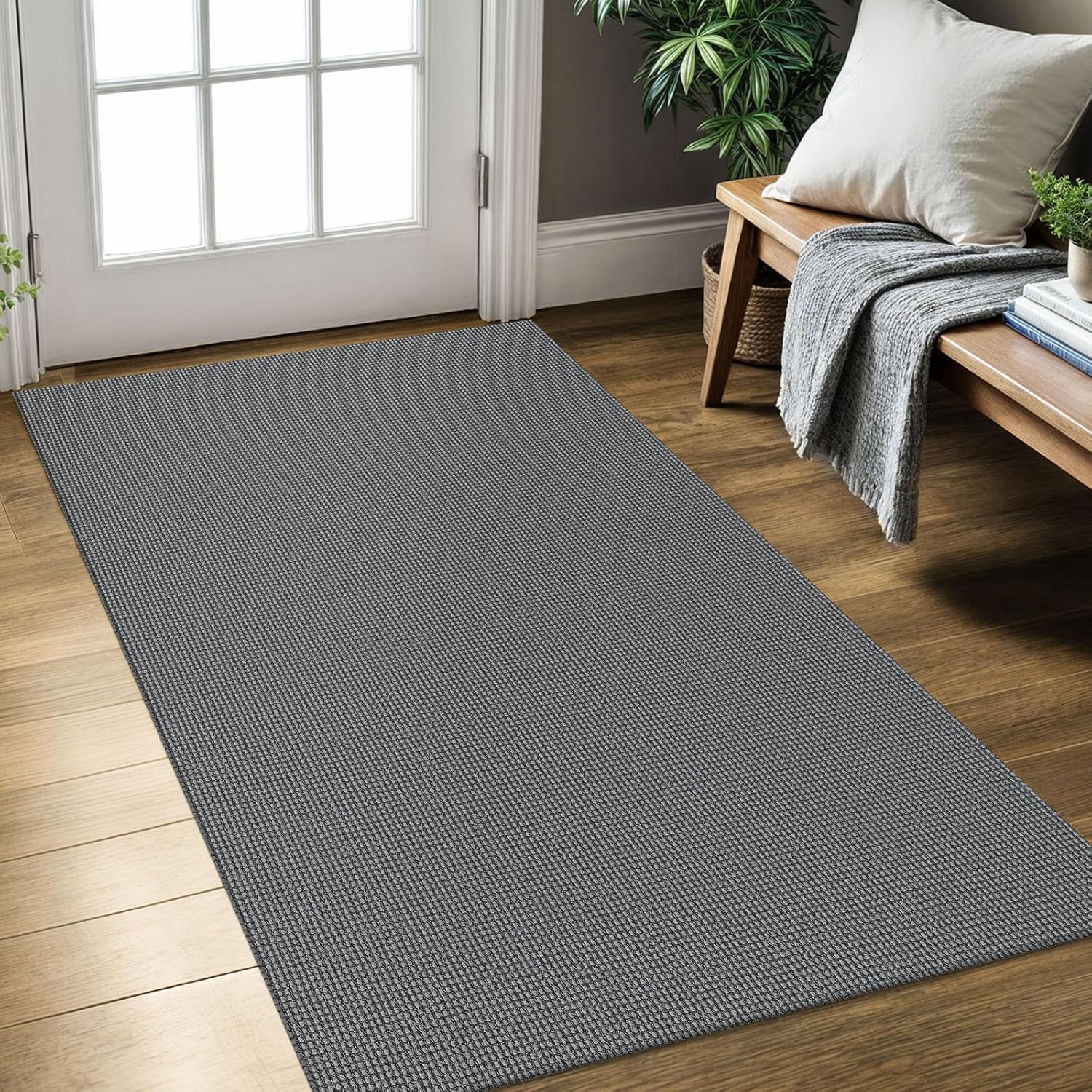 KOZYFLY 3x5 ft Washable Area Rug for Entryway and Kitchen