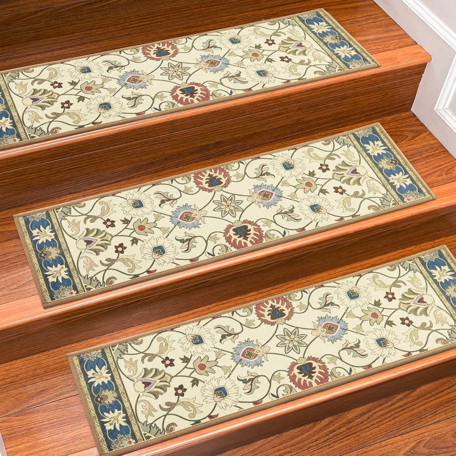 Non Slip Carpet Stair Treads for Wooden Steps, 30in X 8in