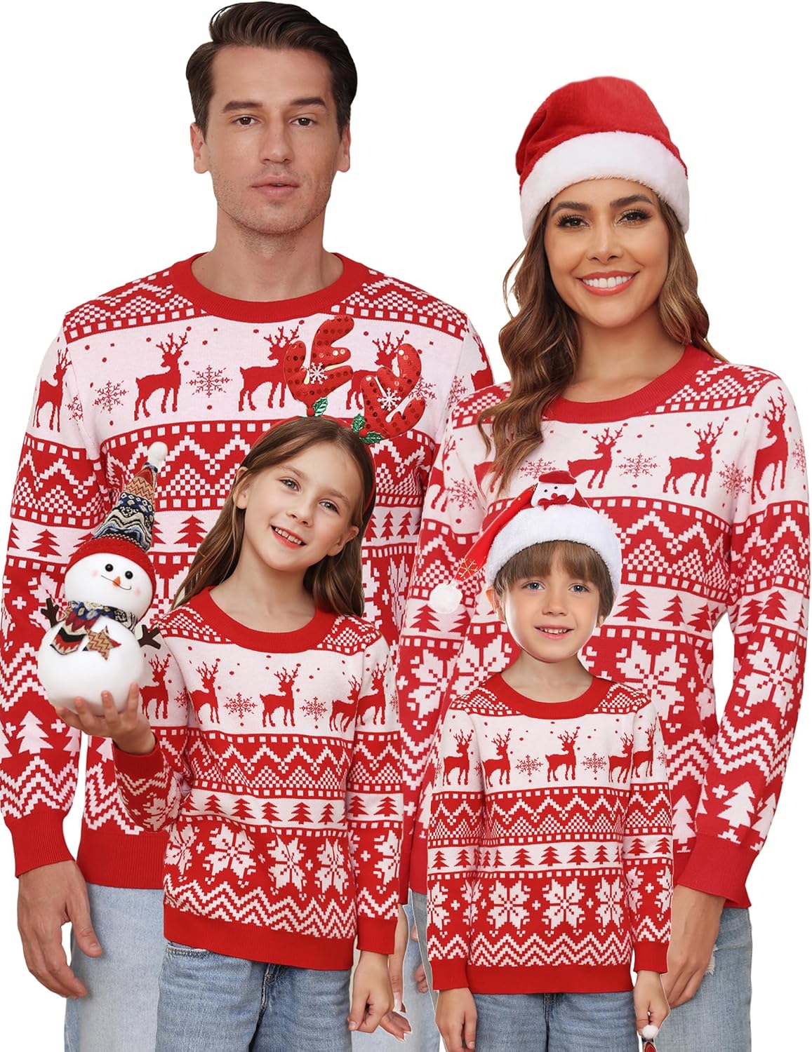 Totatuit Family Matching Christmas Sweater for Festive Fun