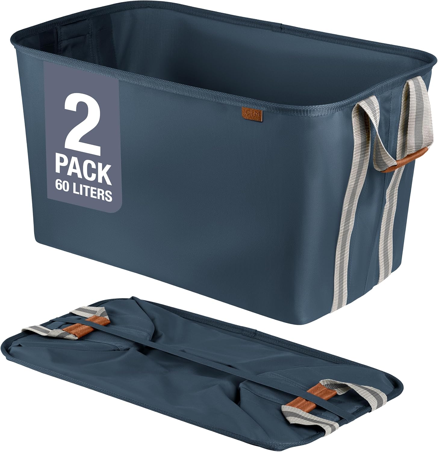 CleverMade Collapsible Laundry Basket Hamper - Space Saving 2Pack